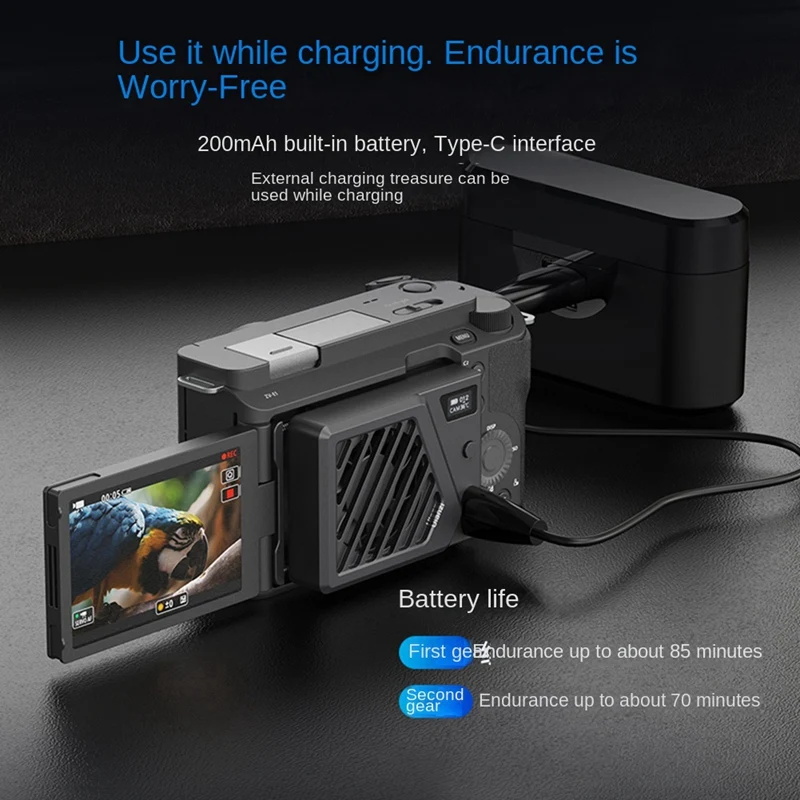 Ulanzi กล้อง Cooler สําหรับกล้องถ่ายภาพ DSLR โทรศัพท์มือถือ Cooling Live Cooling หม้อน้ําอุปกรณ์เสริมกล้อง