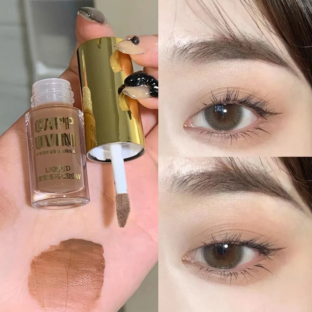 1Pc Nude Matte Liquid Eye Shadow Cream Longlasting Shiny Eyeshadow Shimmer Sequins Glitter Blush Makeup Pallette Comestics