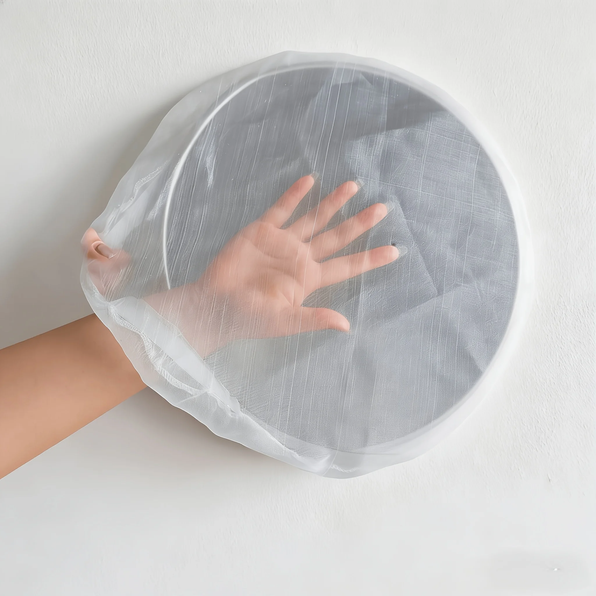 2pcs Durable Polyester Fiber Mesh Rain Bucket Cover Outdoor Mosquito And Leaf Protection Net Gardening Accessories