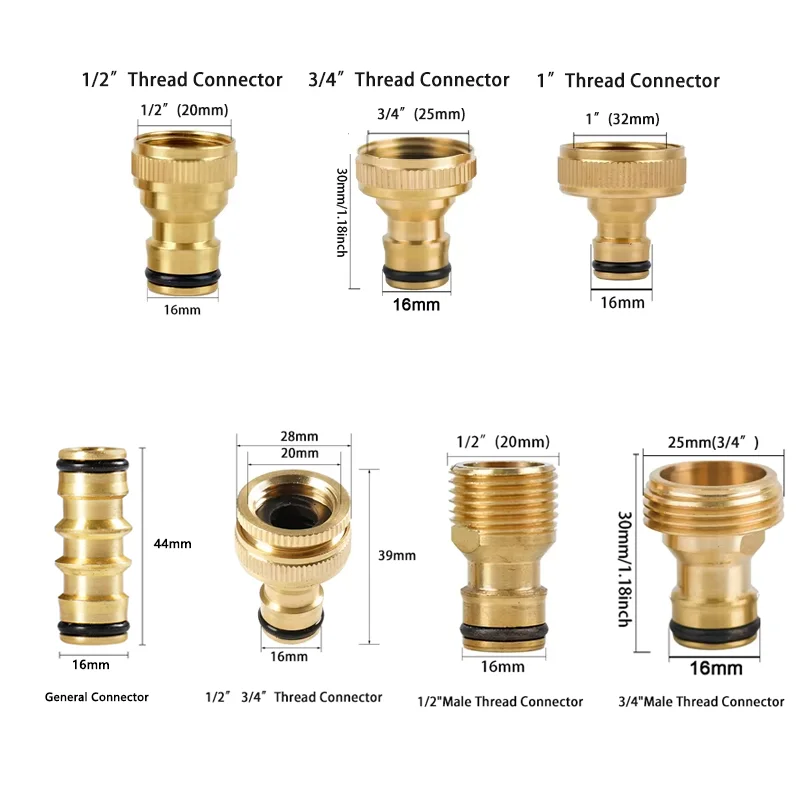 3PCS Garden Hose Quick Connect 1/2
