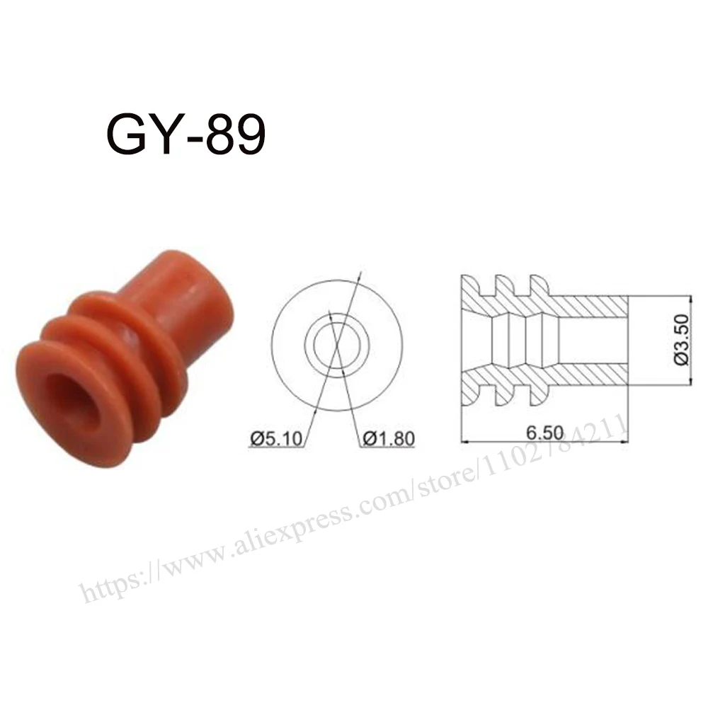 5000PCS GY-89 New energy auto seal rubber automotive Waterproof connector terminal plug pin socket