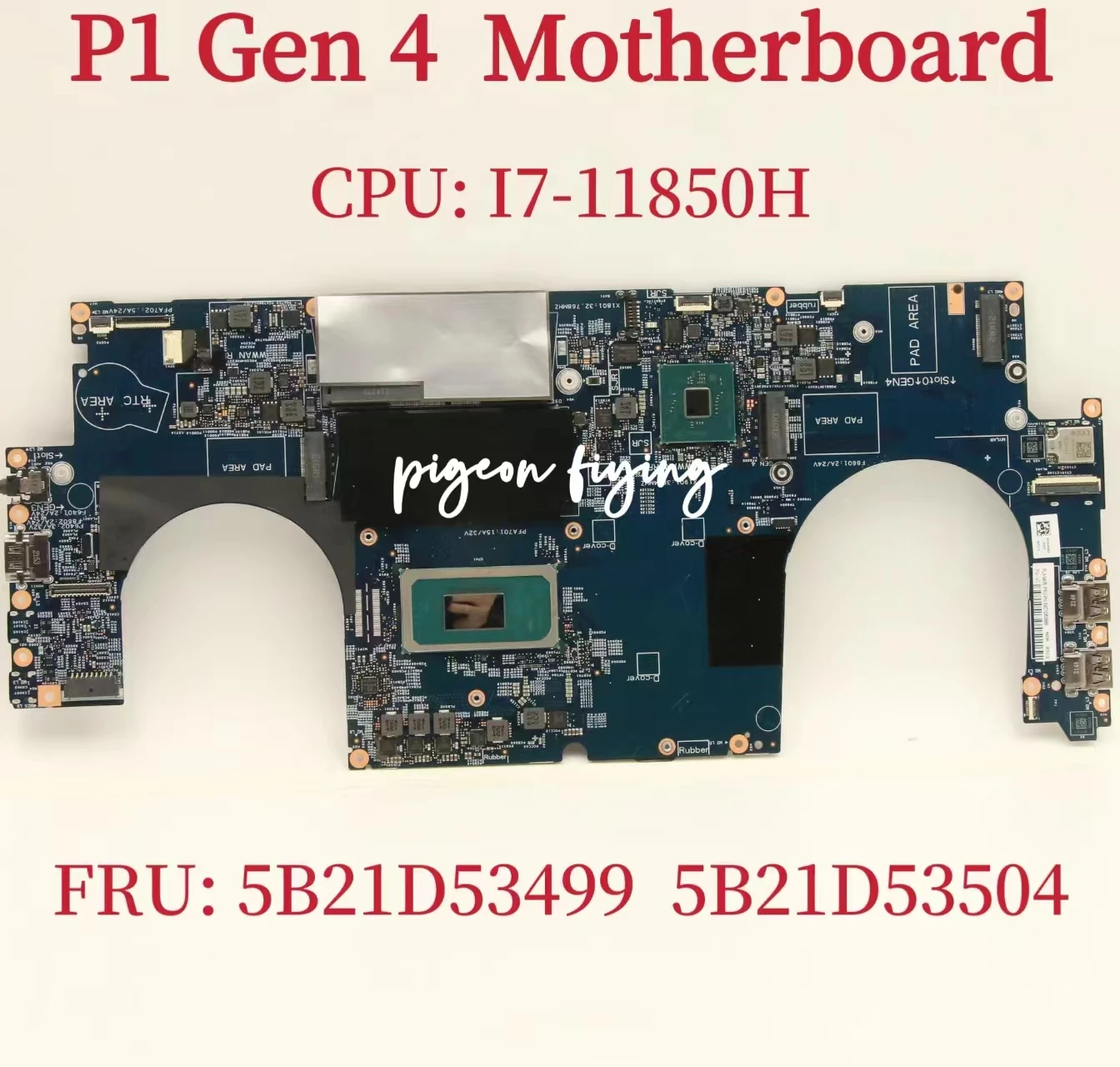 

For Lenovo ThinkPad P1 Gen 4 type 20Y3, 20Y4 Laptop Motherboard CPU: I7-11850H FRU: 5B21D53499 100% Test OK