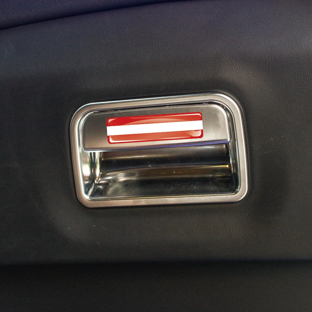 Austria Flag 3D Epoxy Resin Decorate Car Sticker Car Window Buttons Steering Wheel Center Console Panel Motorcycle Fuel Tank