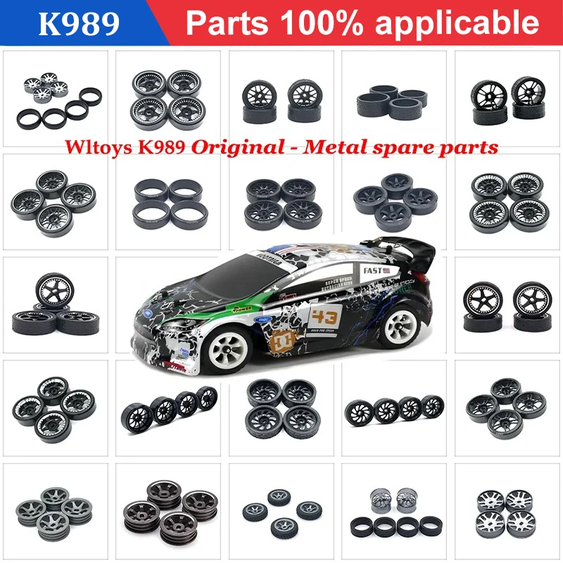 

Wltoys 1/28 RC Car Remote Control 284131 K969 K979 K989 P929 Original Tire Parts Rubber Upgraded Off-road Tires Car Accessories