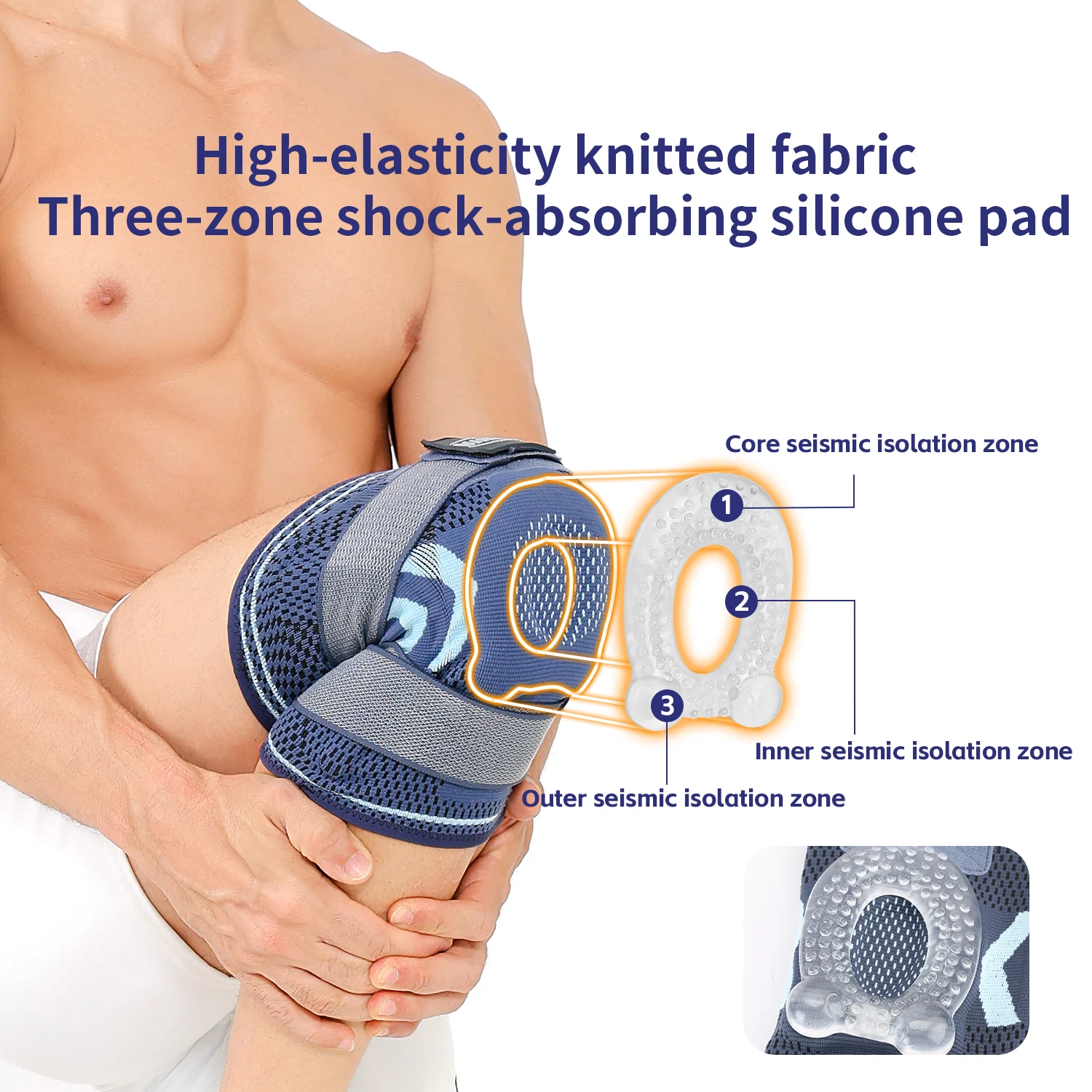 1PCS Knee Brace Support Straps Knee Compression Sleeves for Men & Women Meniscus Tear Arthritis Sports Joint Pain Relief