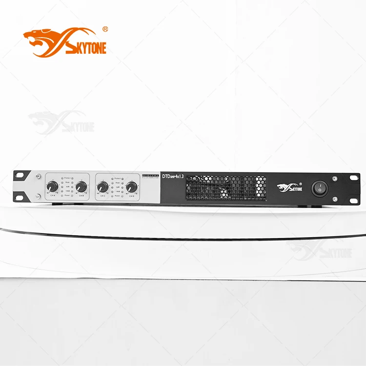 DTD 4 channel  Class D professional  4x400W 700W 1000W 1300W  1U audio high power amplifier