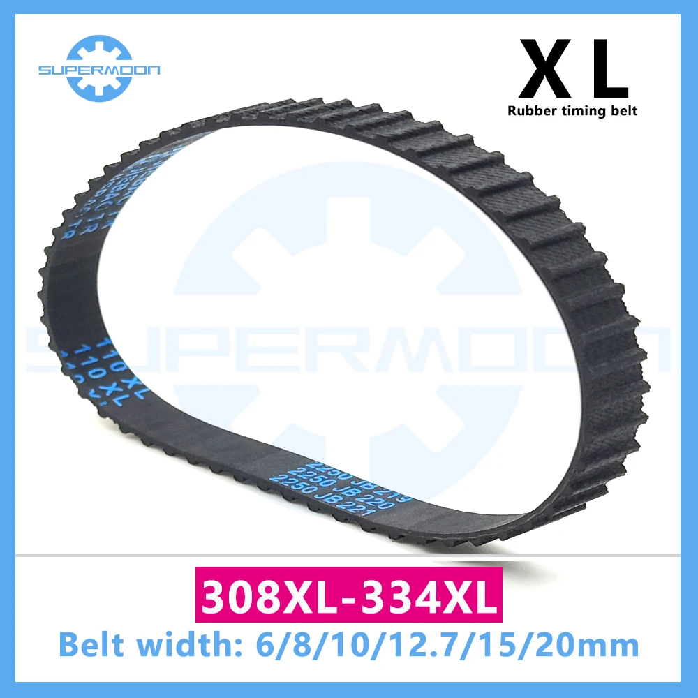 XL Timing Belt 308XL 310XL 312XL 314XL 316XL 318XL 320XL 322XL 324XL 326XL 328XL 330XL 332XL 334XL Width 6-20mm Toothed Belt