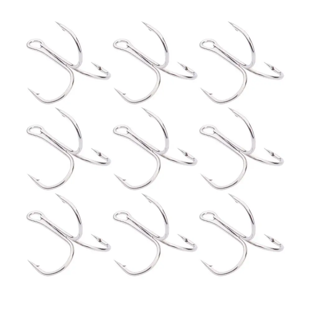 50Pcs Fishing Treble Hook Worm Bait Holder Fish Tackle Tools Accessories