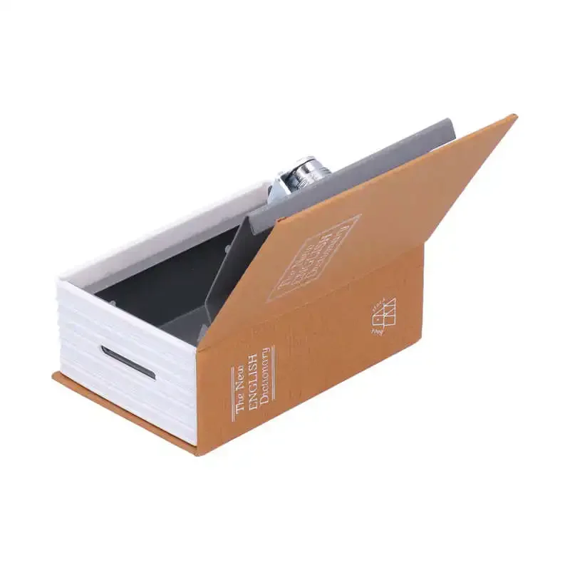 Mini Safe Box Simulation Book Security Money Jewelry Box with Lock Keys for Home Office storing money, , jewelry Mirrior Miror