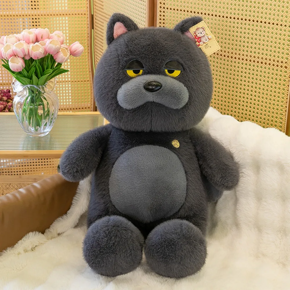 

Плюшевый Raccon, сидящая собака с большим животом, синий кот, пушистая серая кукла-волк, 35 см, мягкая милая подушка для сна с животными, украшение для комнаты