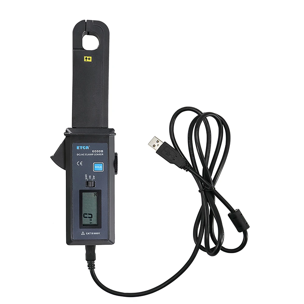 

AC DC Clamp Leaker Meter AC/DC 0mA-60.0A Leakage Current Clamp Meter