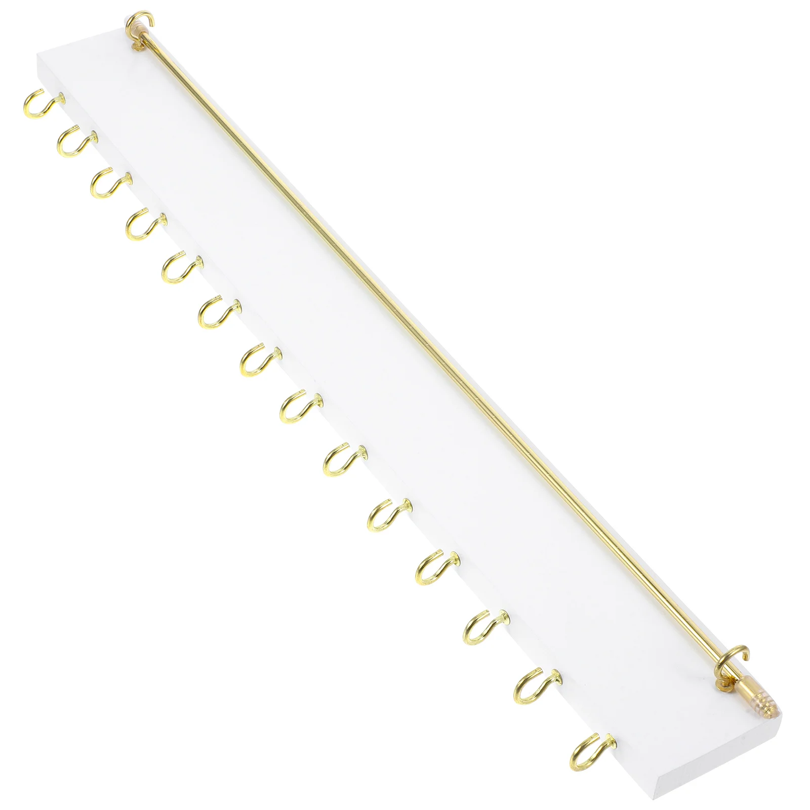 

Wooden Wall Mounted Jewelry Organizer Modern Necklace Holder Hanging Storage for Earrings Bracelets Room Decor