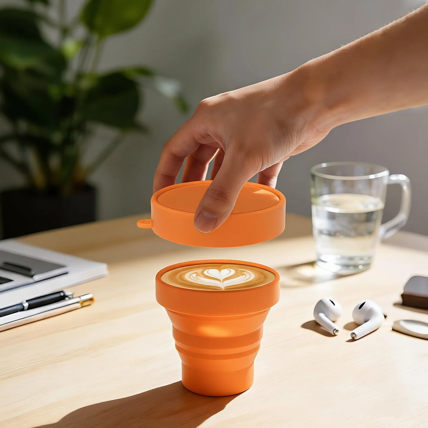 Portable Collapsible Silicone Water Cup/Bottle – Foldable, Telescopic, and Compact for Travel, Cycling, and Camping