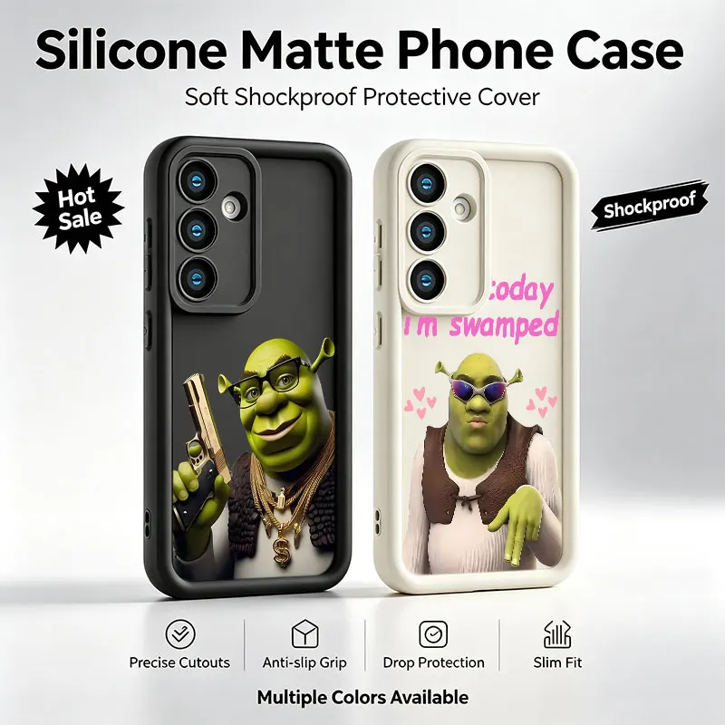 Cartoon Funny Movies S-Shreks Phone Case For Samsung Galaxy A17 A16 A15 A14 A07 A06 A57 A56 A55 A54 A53 A52 A36 A35 A34 A33 A26