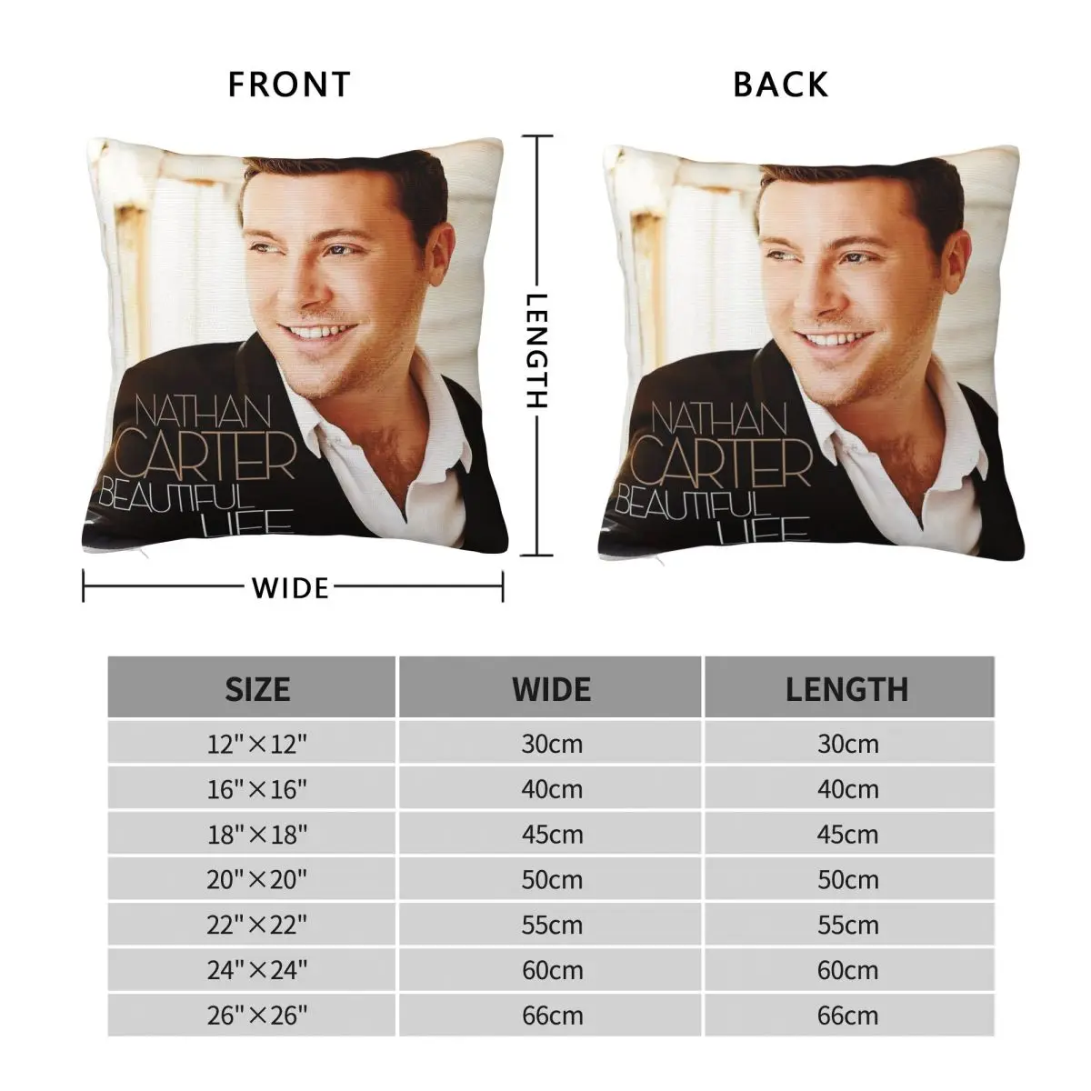 ناثان كارتر وسيم الناس ساحة المخدة البوليستر الكتان المخملية المطبوعة البريدي كسوة وسائد للزينة وسادة السرير بالجملة