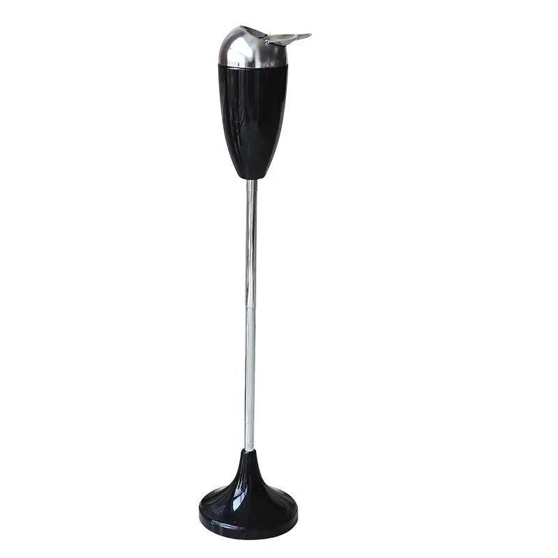 

Large vertical household metal ashtray creative anti-fly ash toilet lifting and retractable floor ashtray with cover