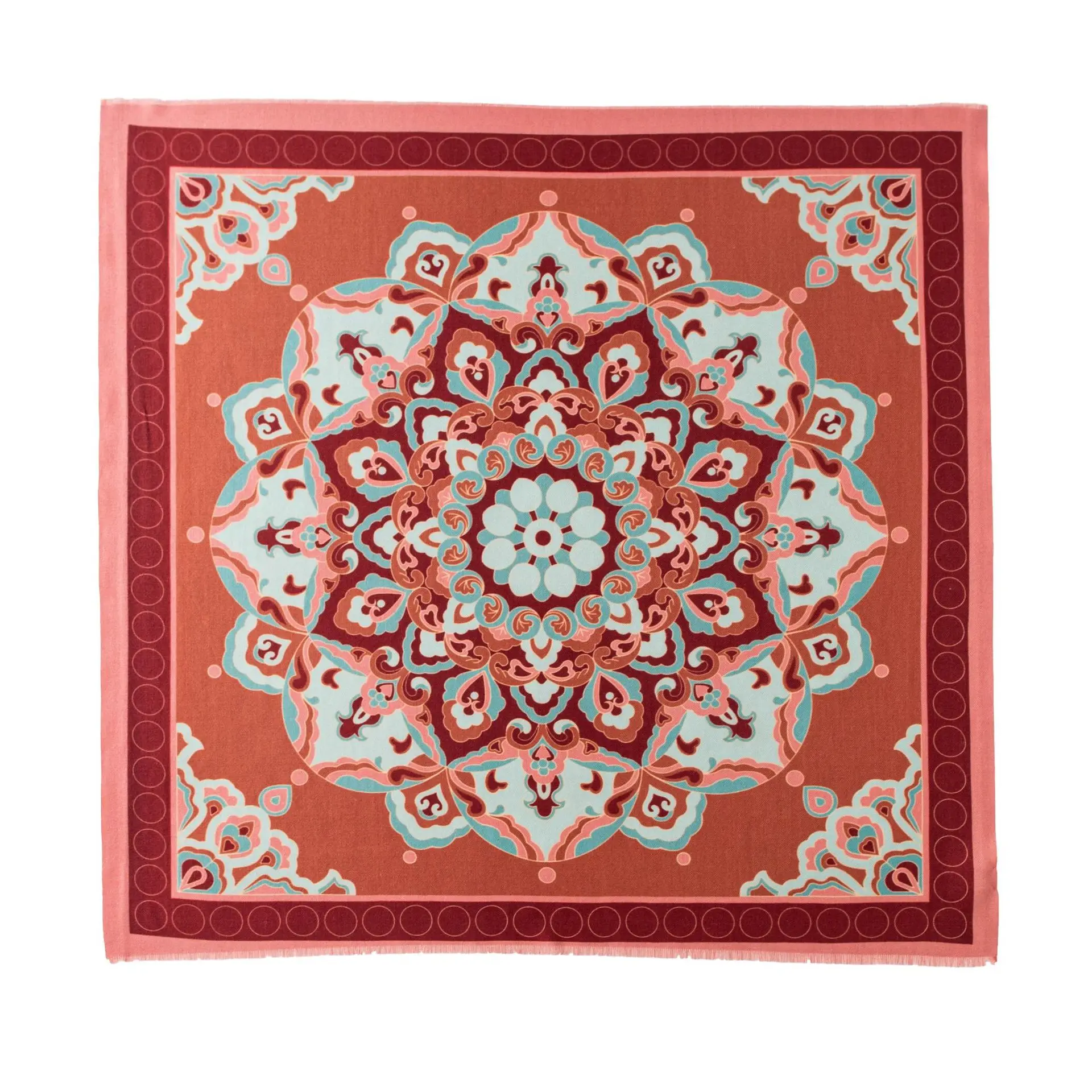 

New luxury80% Wool 20% Silk Scarf Women Autumn Retro Bandana Shawl Hijab Fashionable Lightweight Versatile Elegant Neckwear