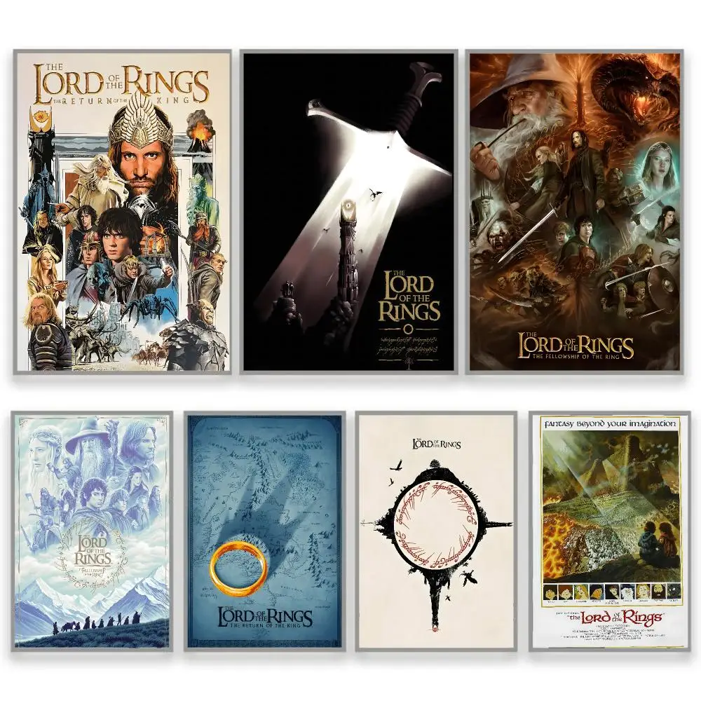 The L-Lord Of The R-Rings Unframed Picture Print Wall Art Prints E-sports Room Decor Poster