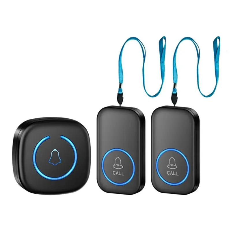 

AT41 Wireless Lanyard Button Pager Emergency SOS Pager Emergency Call Button For Kids Elderly Call System EU Plug