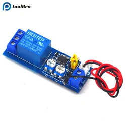 DC 5V 12V 24V Adjustable Cycle Delay Timing Time Relay Timer Control ON-OFF Loop Switch Module 0-100 Mminutes