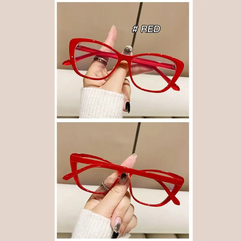 Новые модные красные очки «кошачий глаз» в стиле ретро с градиентом цвета, очки с защитой от синего света, женские и мужские очки в оправе-бабочке, компьютерные очки