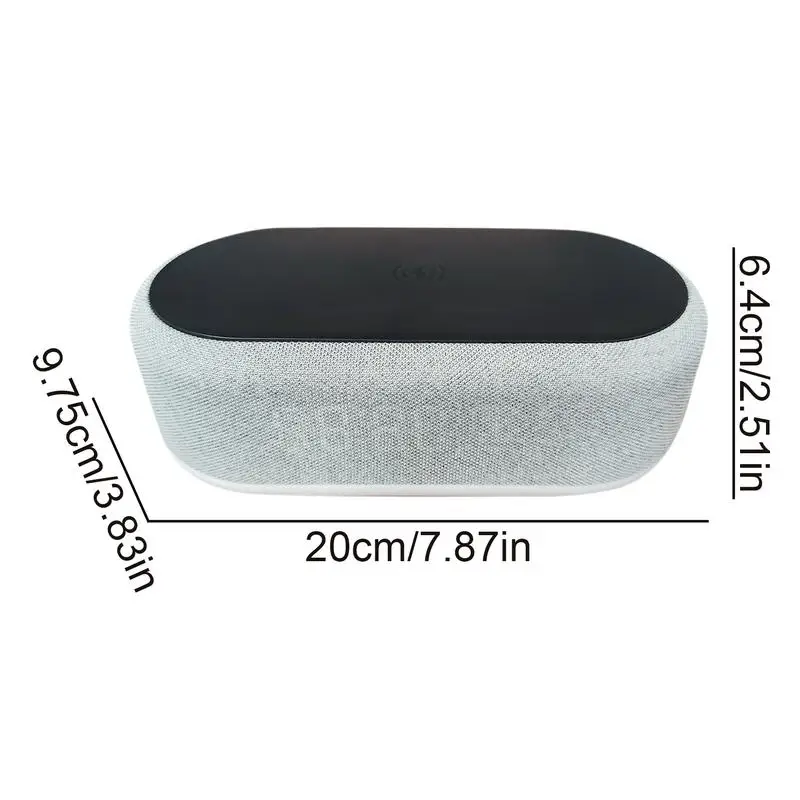 3 In 1 Smart Electric Alarm Clock With Wireless Charging Wireless Charging Digital Alarm Clocks  Dimmable Led Display for Desk