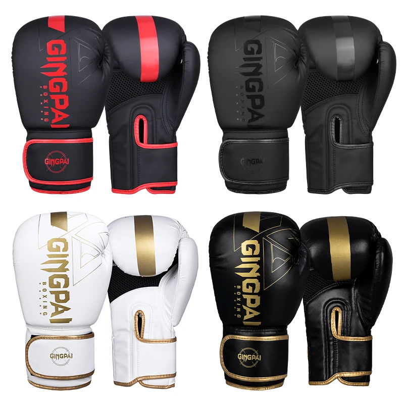 Professionelle 6/8/10/12/14oz Boxhandschuhe PU Muay Thai MMA Beruf Kickboxen Erwachsene Sandsack Trainingshandschuhe Ausrüstung – Detail 18