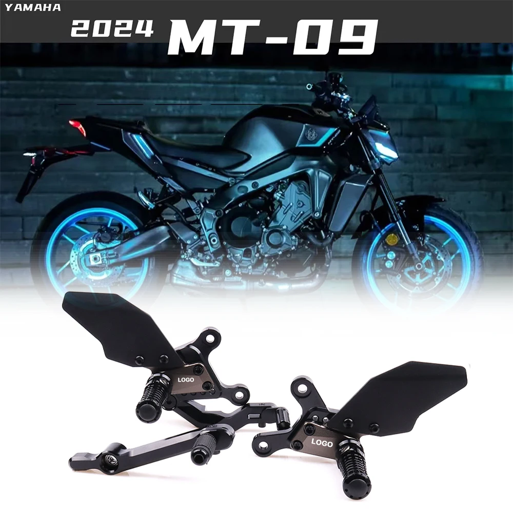 For YAMAHA MT09 2024 2025 Step up pedal adjustable rear foot pedal gear lever brake kit