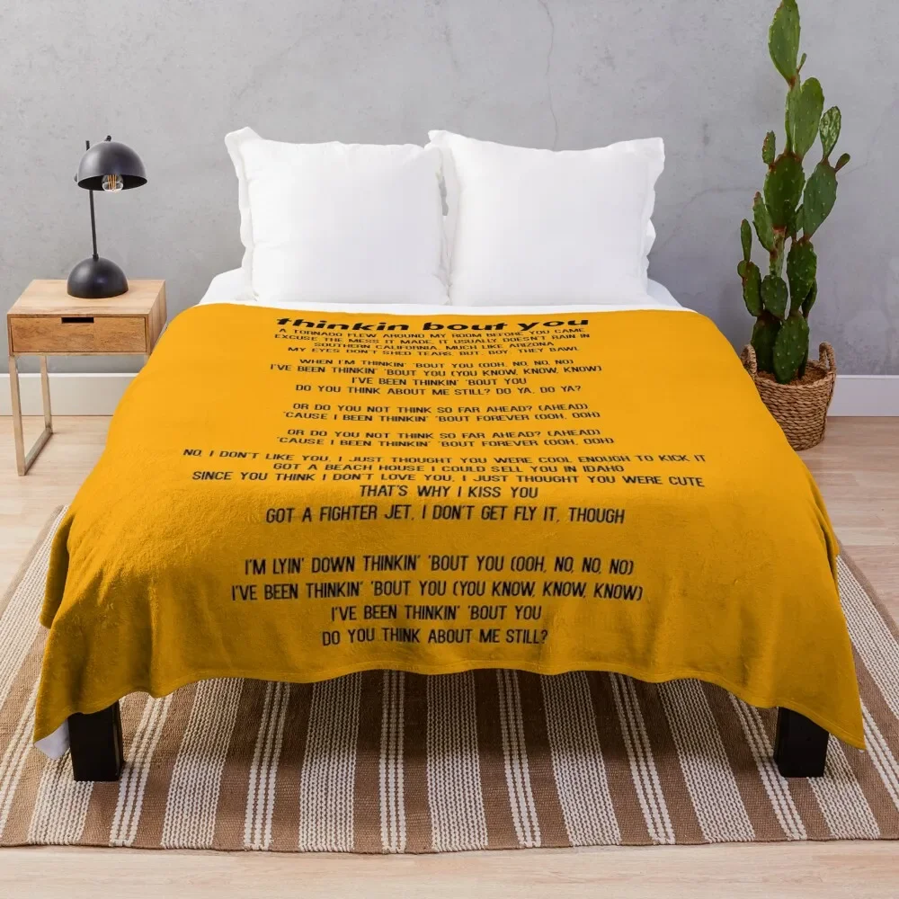 

Thinkin Bout You - Frank Throw Blanket Soft Solid Color Blanket for Couch Bed