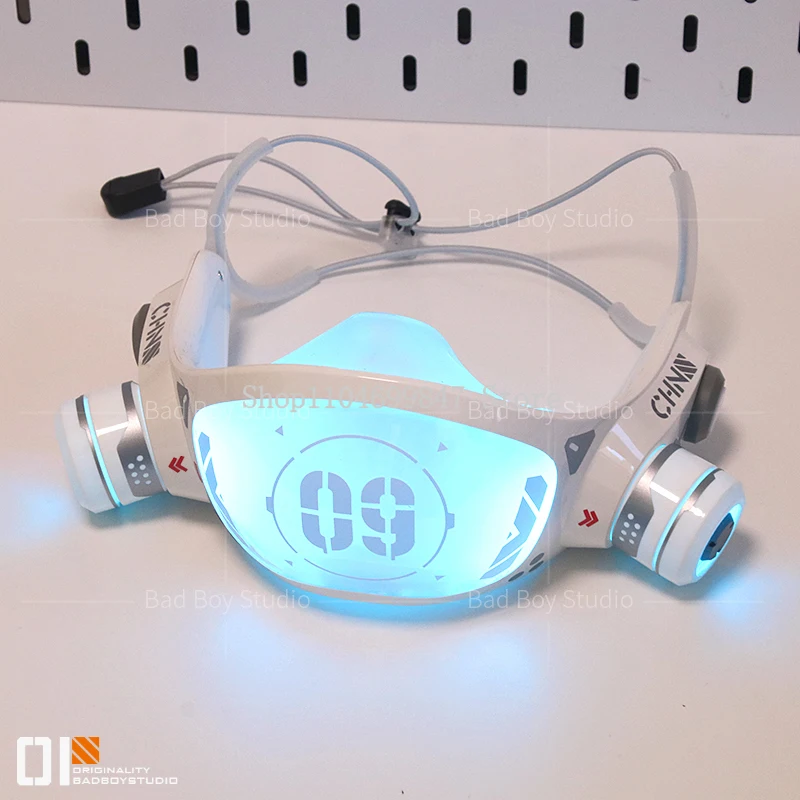 อุปกรณ์เสริมแขนกลไกเรืองแสง LED สำหรับคอสเพลย์ Cyber Glow สุดเท่ห์ เหมาะสำหรับงานปาร์ตี้พังก์ งานแสดงโชว์ ชุดแฟนตาซีฮาโลวีน