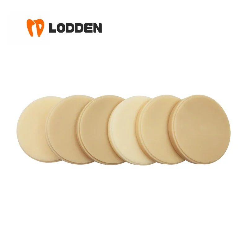 LODDEN PMMA Monolayer 98MM For Dental Lab Material Monochrome Resin Disc VITA 16 Color Dentist Materials CAD/ CAM Milling Blank