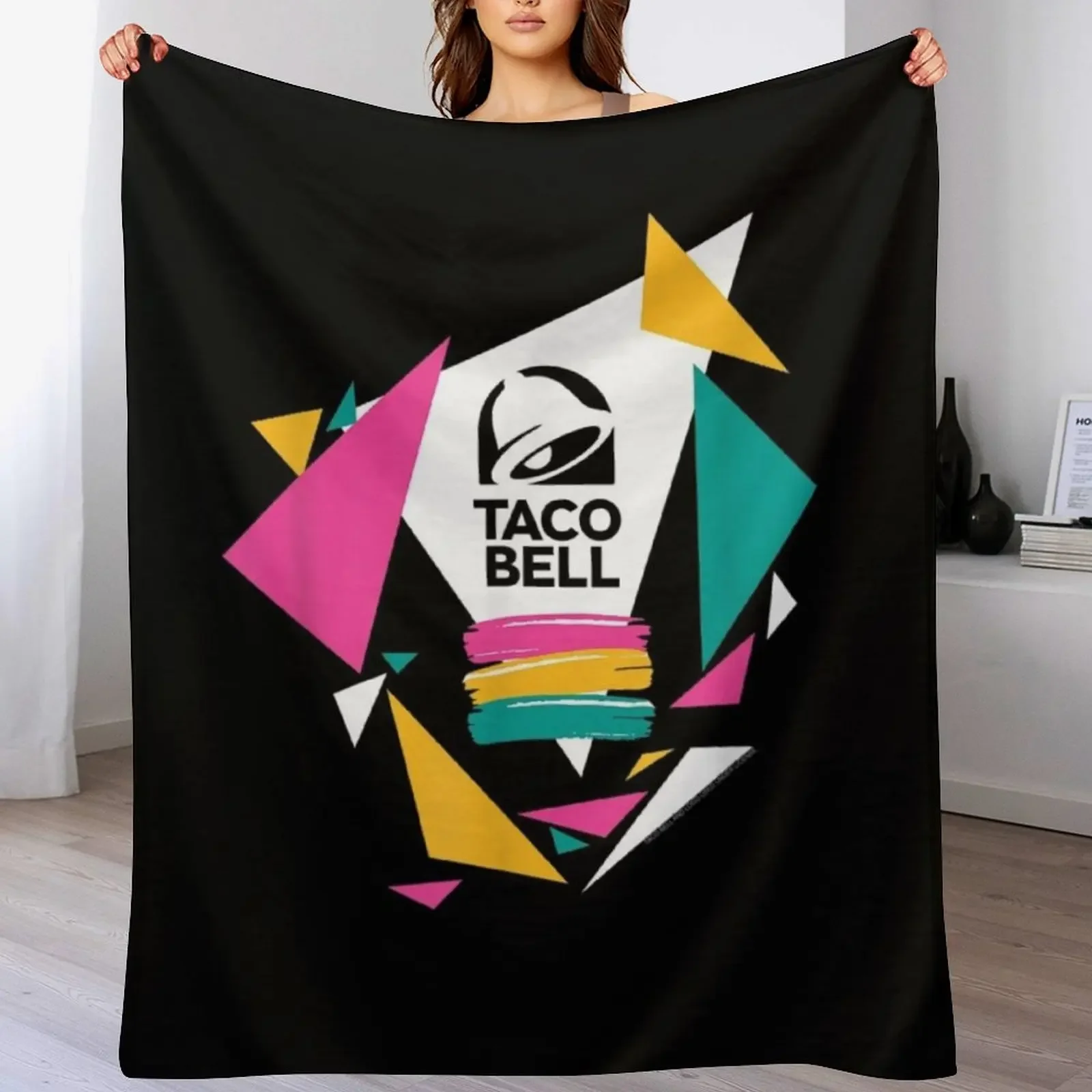 

funny taco bell classic Throw Blanket Soft Comfort Blanket for Reading Watching TV