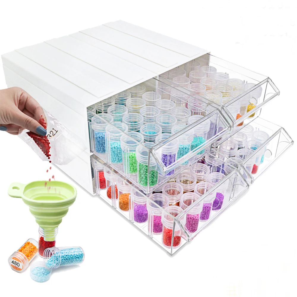 

Diamond Painting Accessories Plastic Drawer Tools Storage Box Beads Container Storage Box Work 5d Storage Box Embroidery Set