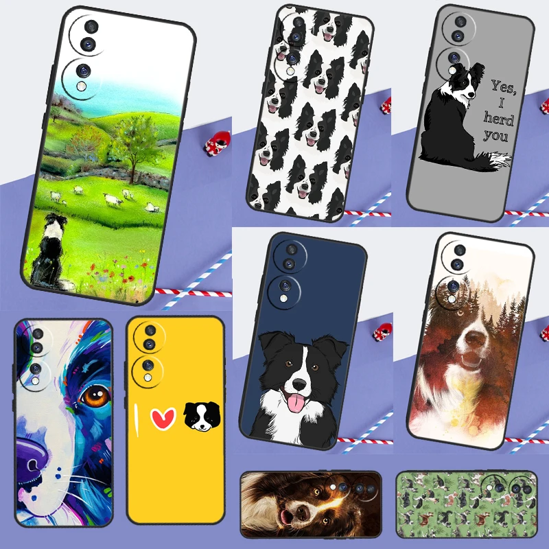 Border Collie Dog Case For Honor Magic 7 Pro 5 6 Lite Honor X8b X9a X8a X8 X9 X9c X9b 50 70 90 200 Lite Cover