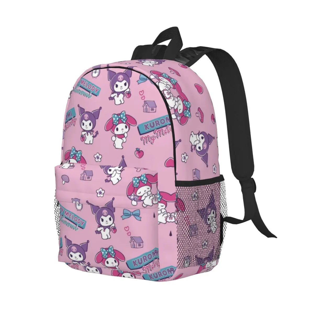 Kuromi Printed Lightweight Casual Schoolbag For School, Outdoor, Shopping, Office 15inch