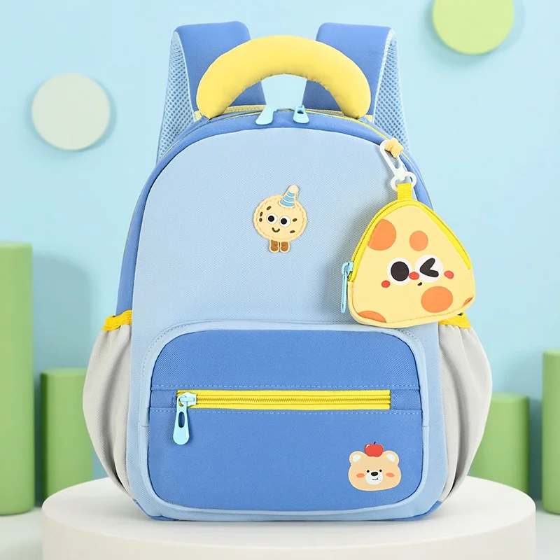 Cute Children's Backpack for Kindergarten Girls Lightweight Double Shoulder Bag Nursery School Bag Water-Resistant Zipper Clo...