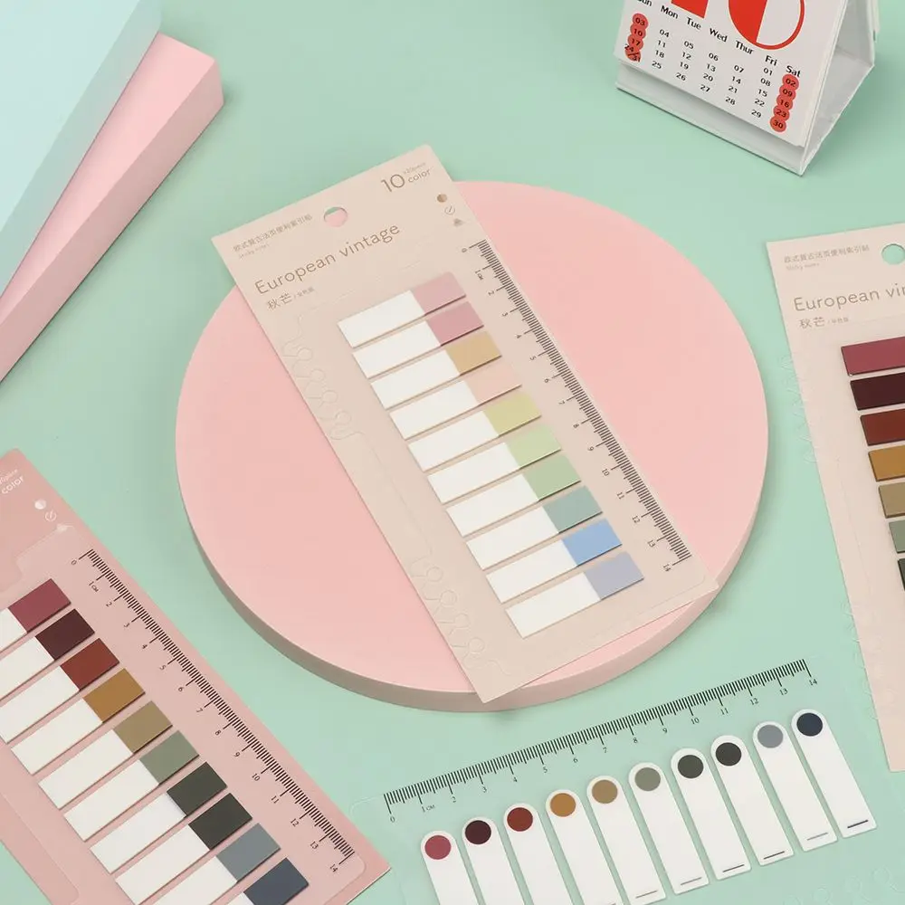 DIY 文具インデックスフラグ事務用品ブックマークタブストリップルーズリーフメモパッド付箋ペーストステッカー