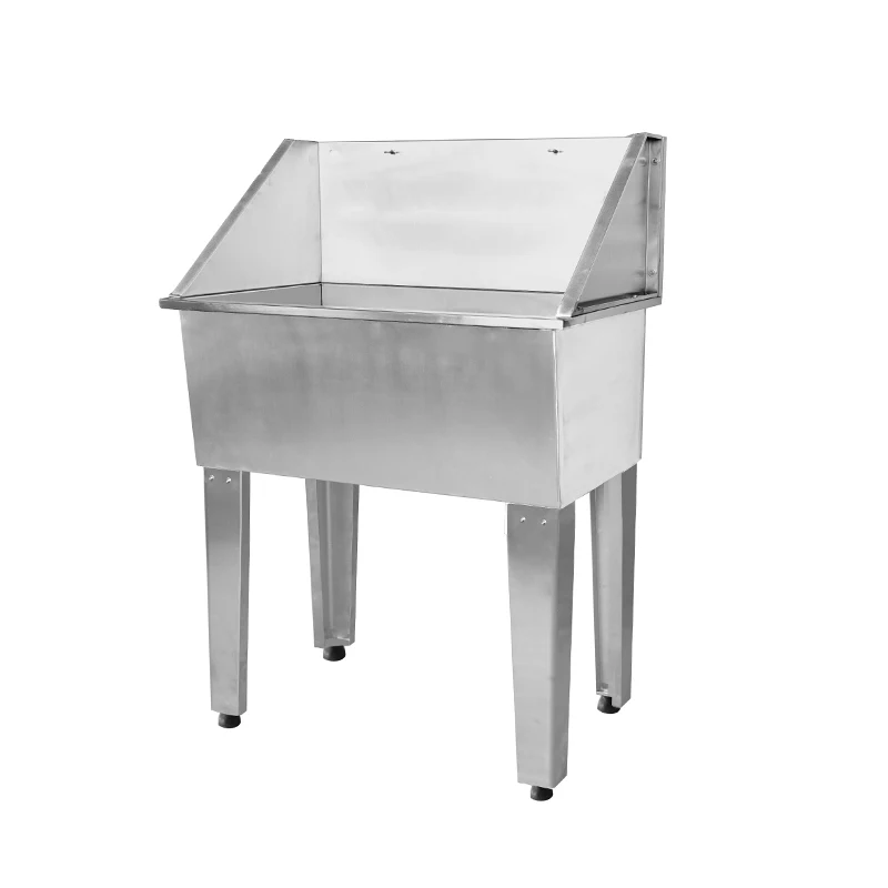 

Stainless Steel Pet Groom Tub Washing Bathing Small Size Dog Grooming Bathtub