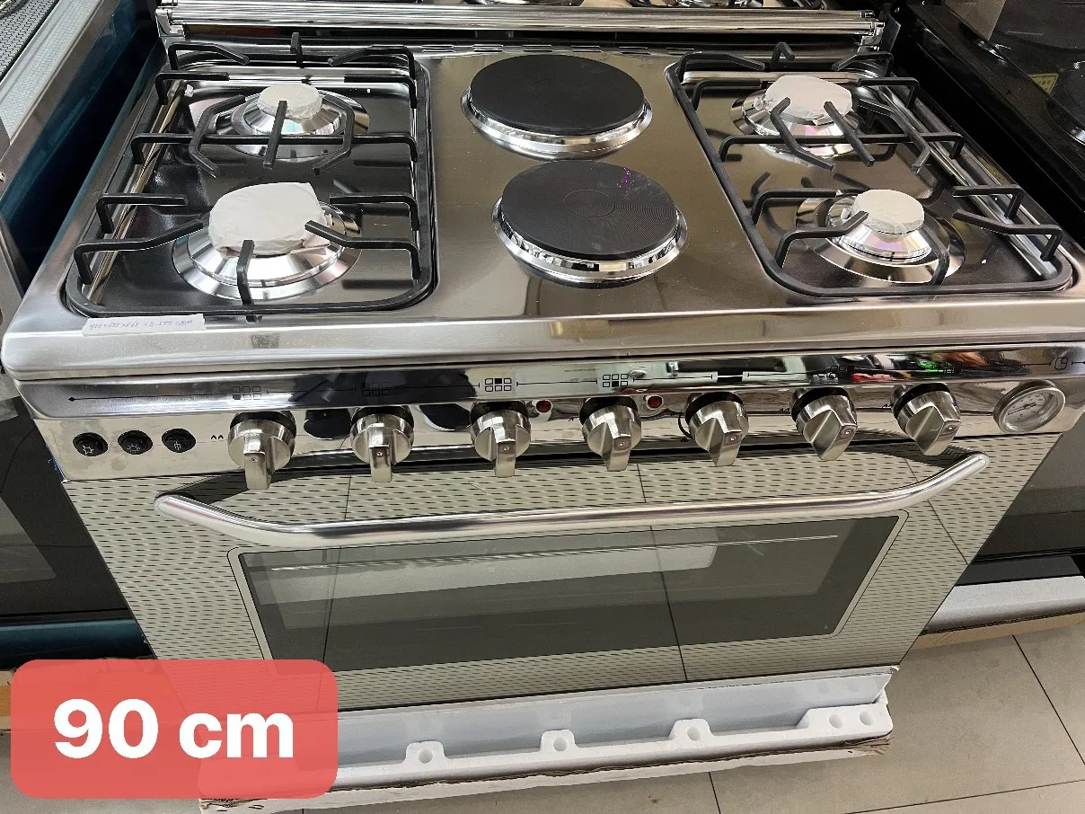 Four 4 Gas Two 2 Electric Burner Machine Stove Gas Oven Outlet British Standard 900 Wide