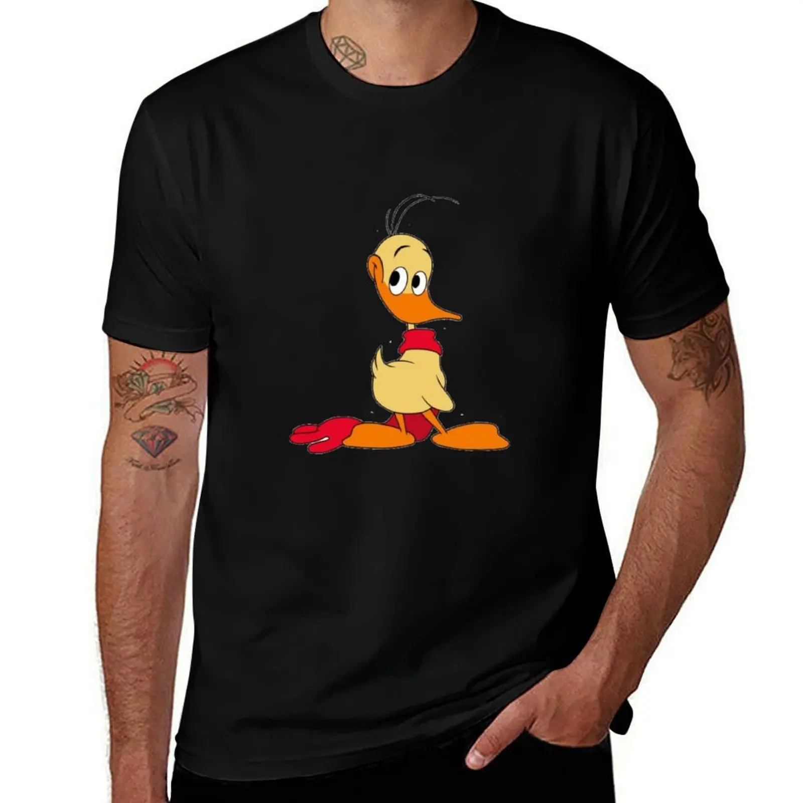 Alfred j kwak Sticker T-Shirt Big Size Short Sleeve Tee for Men T-Shirt