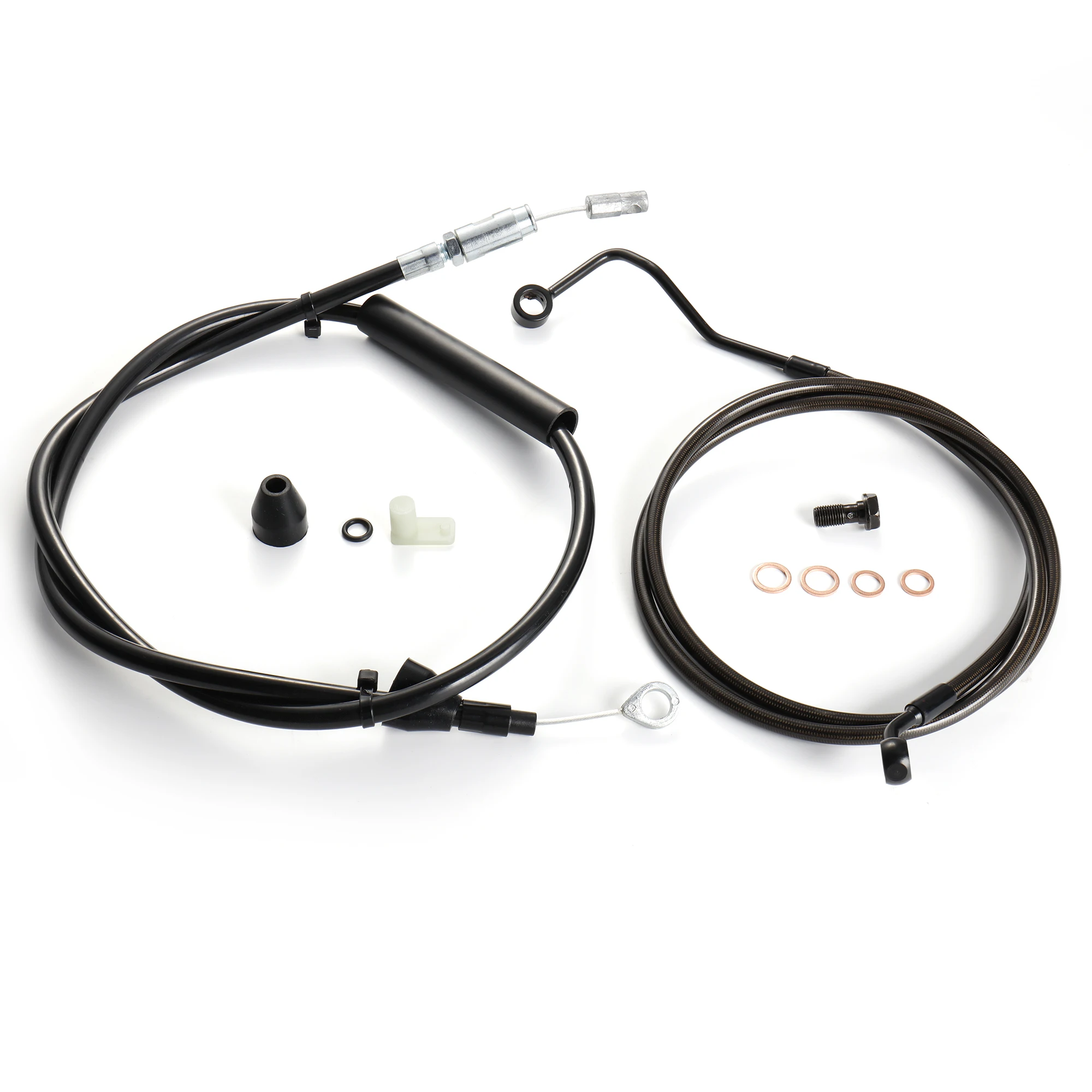 

Touring Extended Brake Line & Upper Clutch Cable for Harley 2021-Up Street Glide Electra Glide Road Glide Road King with ABS