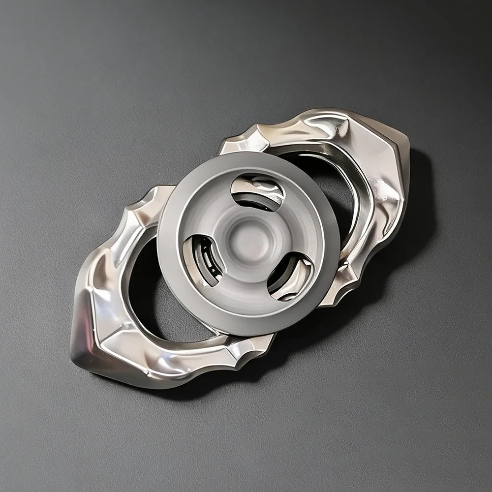 LQ EDC Spine And Wind 2.0 Fidget Spinner Acciaio inossidabile Titanio Zirconio Fidget Toys per adulti Giroscopio