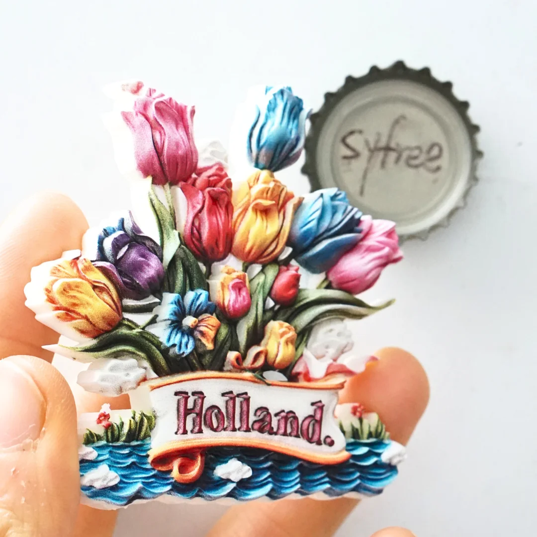 

1pc, Holland Fridge Magnets, Tulip Fridge Magnets, Holland Scenery Fridge Magnets, Holland Windmill Fridge Magnets, Holland Tour