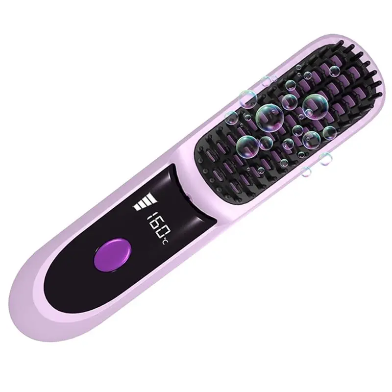 

A83X-Go Brush Pro Portable Straightener Brush With LCD Display, Fast Heating, Cordless