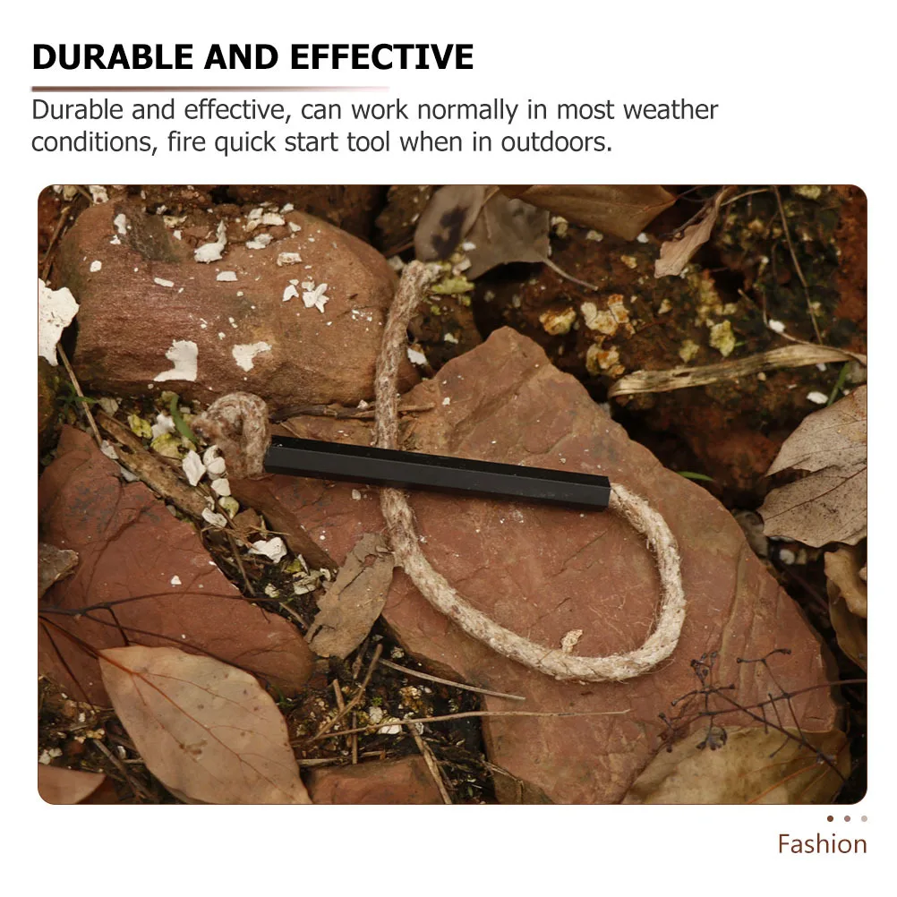 6Pcs Outdoor Fire Starter Rope Wick Compact Hiking Lighter for Camping Survival Expeditions Barbecue Wick Cord