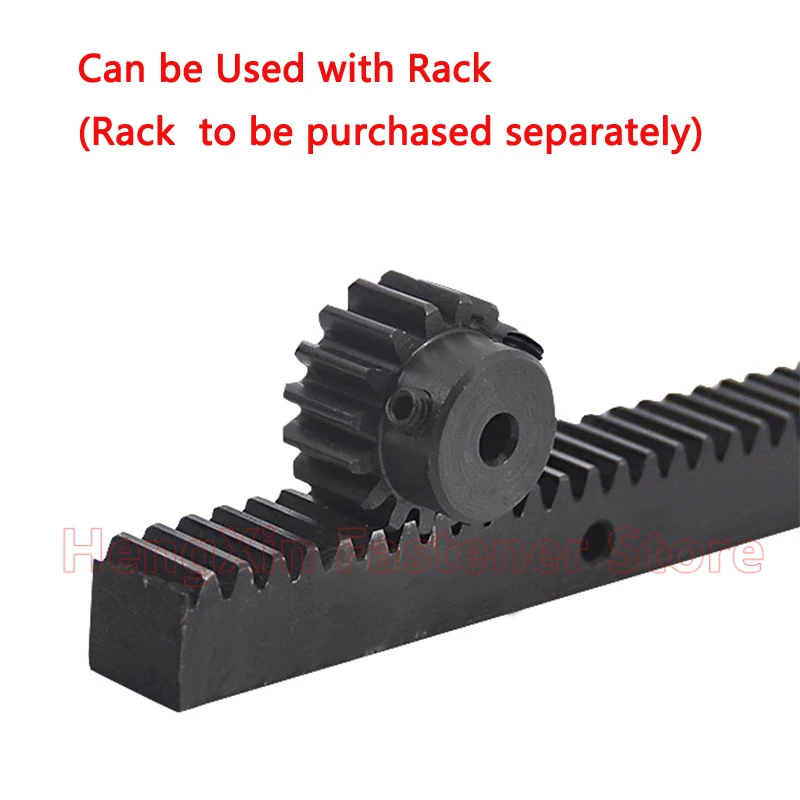 1pcs 18T-27T 1.25M Step Spur Gear 1.25 Mod 18/19/20/21/22/23/24/25/26/27 Teeth 45# Steel Motor Gear Cylindrical Gear Bore 4-17mm view 6