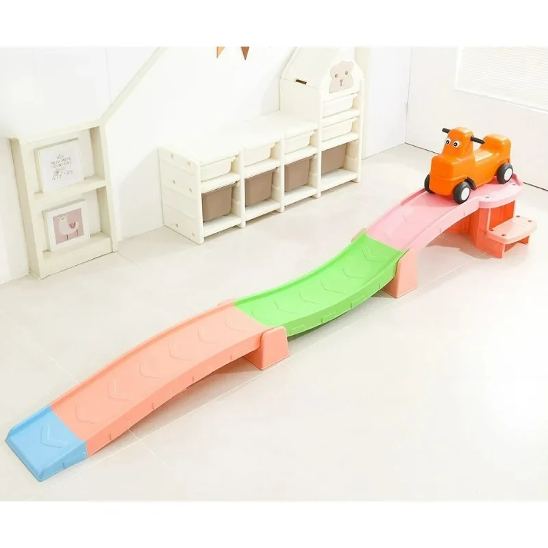 Kids’ Roller Coaster Building Set – 3-Level Sliding Car Track Toy with Coloul Balls & Cars, Learning Fun