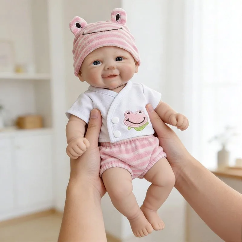 

12inch Vivienne Girl Awake in Soft Full Silicone Body Lifelike Cuddly Baby Doll