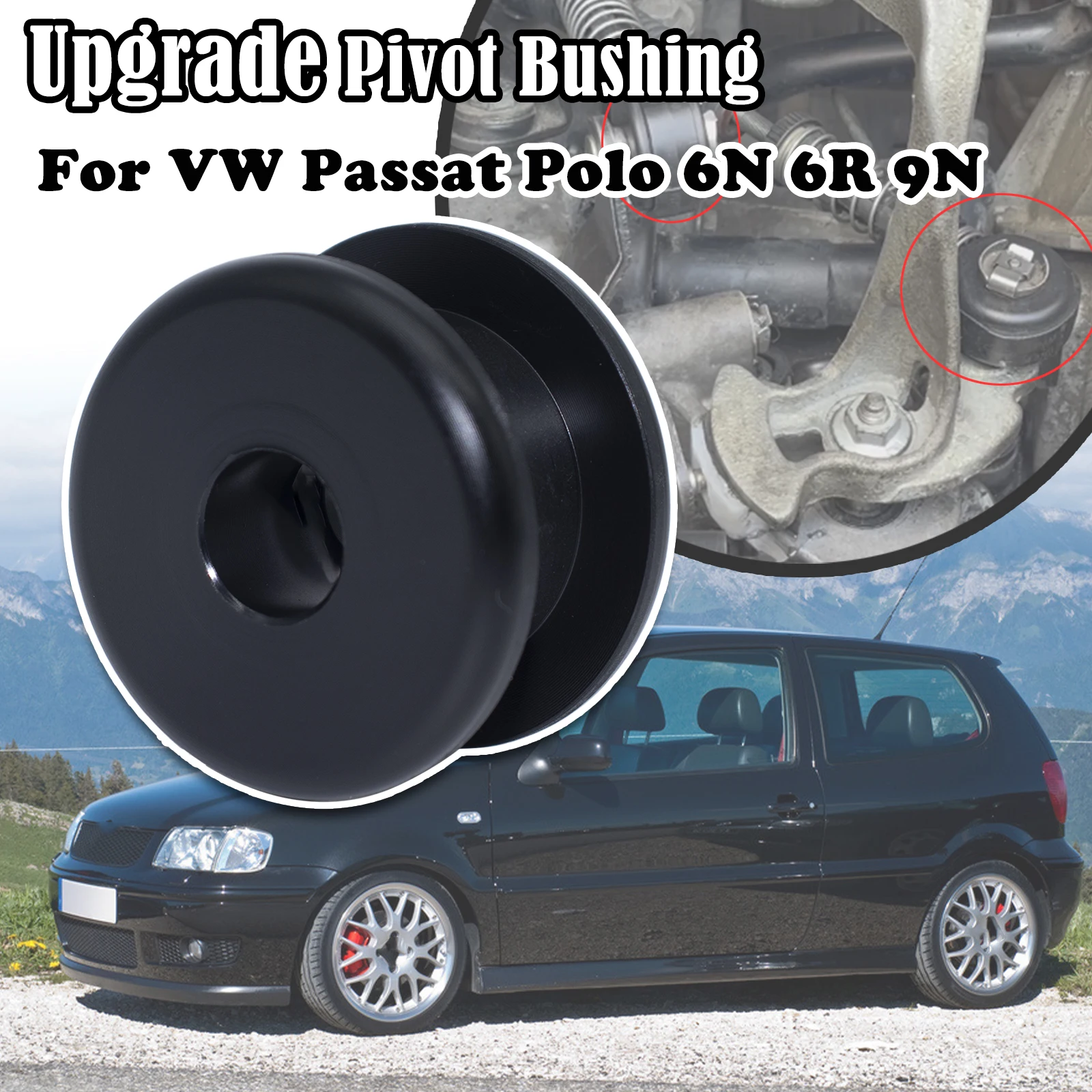 For VW Passat Polo 6N 6R 9N Upgrade Pivot Bushing Manual Gear Selector Shift Cable end Linkage Lock Washer Retaining Clip 2014