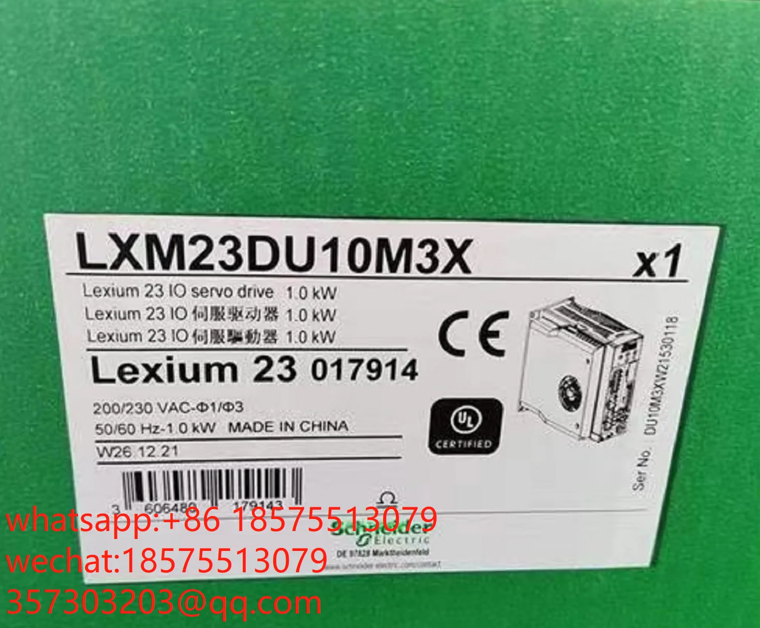 

For Schneider LXM23DU10M3X Servo Drive New Original 1 Piece